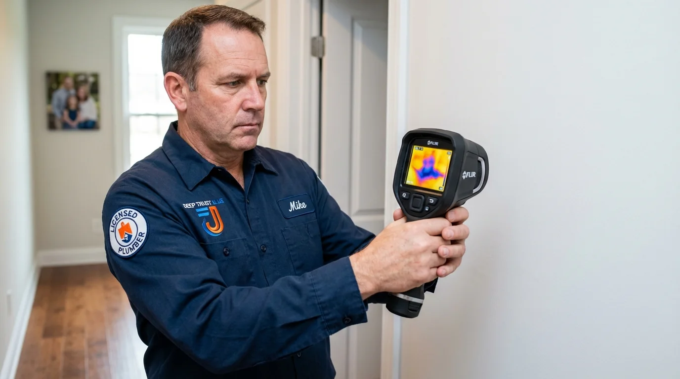 Thermal imaging leak detection by Johns Plumbing LLC in Belfast